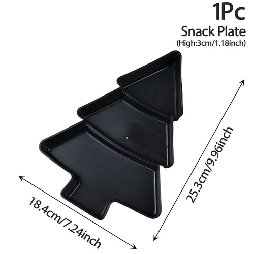 Talerz w kształcie choinki, ozdoba na imprezę świąteczną do domu