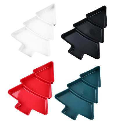 Talerz w kształcie choinki, ozdoba na imprezę świąteczną do domu