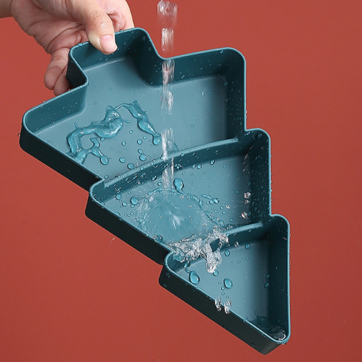 Talerz w kształcie choinki, ozdoba na imprezę świąteczną do domu